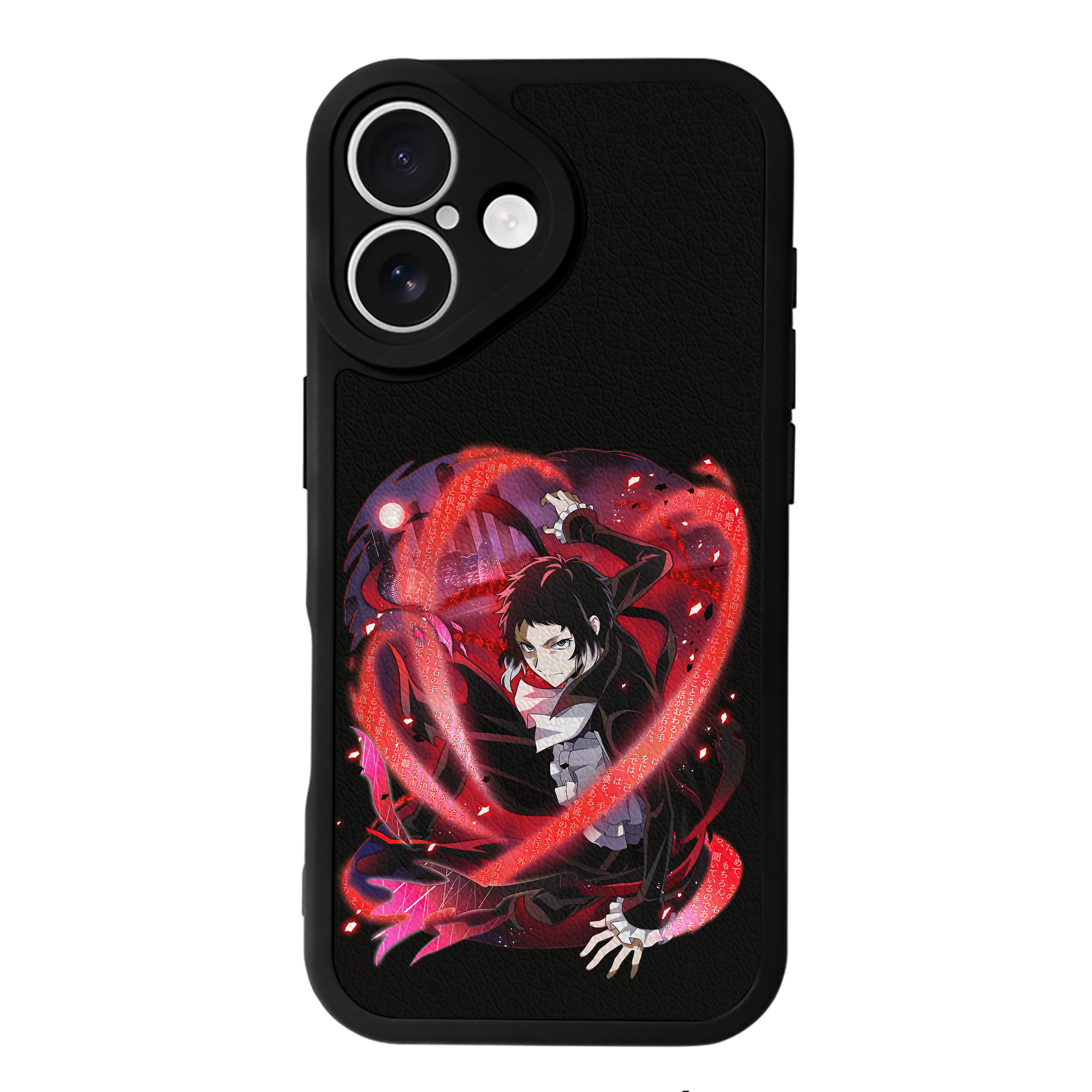 （画像用） 文豪ストレイドッグス Bungo Stray Dogs 【iPhone 16シリーズ対応】シリコンスマホケース（レザー調） 材質：シリコン